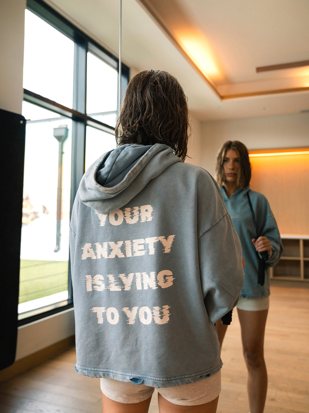 Second Thoughts Hoodie | Washed Blue